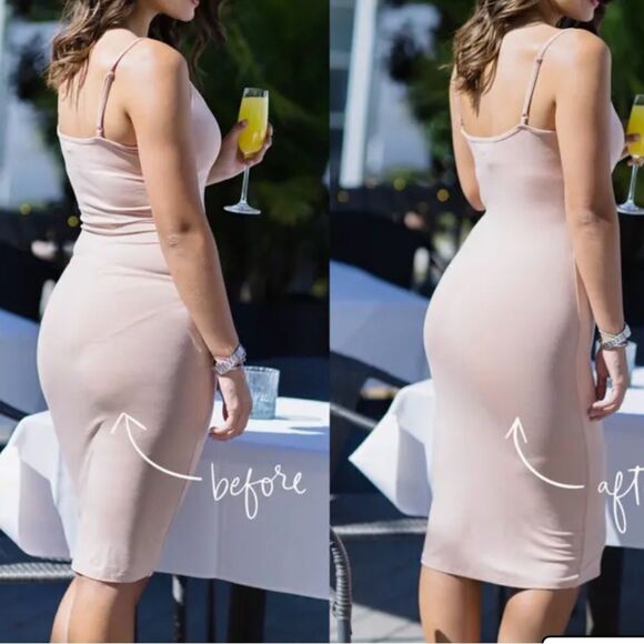 Spanx OnCore High Waist Mid-Thigh Shorts Caf Au Lait S Nwot never worn - Picture 9 of 13